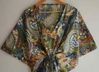 Indian Vintage 100  Cotton Long Beach Maxi Kaftan Dress One Size Caftan Kimono