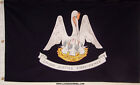 5x9 5 Ft Heavy Cotton Louisiana State Casket Funeral Flag - Sewn   Embroidered