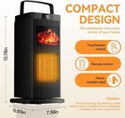 Space Heater For Indoor Use  1500w Portable 13 78  Electric Heater With Thermost