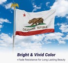 3x5 Ft Polyester California State Flag Republic Ca Usa Grommets Bear America D-9