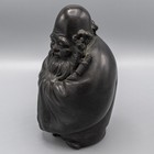 Japanese Fukurokuju Bronze God Of Wisdom Signed Antique Meiji 8 7 8 