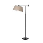 Traditional Swing Arm Oil Rubbed Floor Lamp Bronze - Threshold