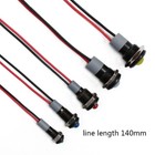 Round Type Black Body Metal Led Warning Indicator Light  Signal Lamp Pilot Wire