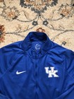 Kentucky Wildcats Quarter Zip Pullover Mens Xl Blue Nike Dri-fit Ncaa Basketball