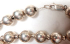 Vintage Stunning Sterling Silver Ball Link On Chain Necklace