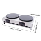 Commercial Electric 2-burner Crepe Maker Pancake Machine Table Stove 50-300 Usa