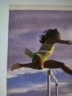 Reebok Sports Shoes Hurdling Vintage 1990s Print Ad