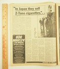 Bob Marley Wailers Uprising Concert Tour 1980 Vtg Original Uk Print Newspaper Ad