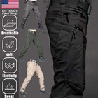 Men s Work Combat Cargo Tactical Pants Waterproof Hiking Casual Outdoor Trousers