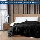 Large Sherpa Fleece Blanket 400 Gsm Super Soft Reversible Warm Sofa Bed Throws