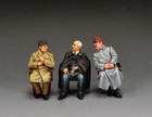 King   Country Dd396 Wwii  yalta 1945  Three Figure Set    W  Custom Carpet Mib 