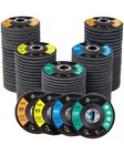 100 Pack 4 5  Flap Discs Assorted Grit 40 60 80 120 For Angle Grinder - Zirconia
