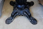 Antique Cast Iron Ornate Table Base 27  Tall Heavy