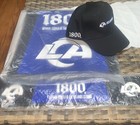 Lot Of 3 New  Items Hat   2 La Rams 1800 Tequila Bar Mats Drip Nfl Los Angeles