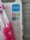 Mam Learn To Brush Baby Toothbrush Set  bpa Pvc Lead Phalate Free  Pink