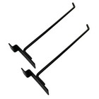 10  Slatwall Hook Panel Display Hooks  1 4  Thickness Metal  Black - Pack 24