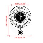 Large Swing Wall Clock Modern Nordic Living Room Silent Pendulum Wall Clock Usa