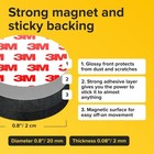 Hyper-sticky Round Flexible Magnets With Adhesive Backing - 36pcs 0 8x0 08