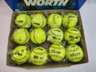12  Worth Slowpitch Softballs Protac Super Blue Dot 1193930 W602418 Ys2rs Yellow