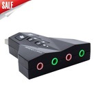 External 7 1 Channel Usb 3d Sound Card Audio Laptop Pc Computer Macbook Adapter