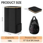 Laundry Basket Clothes Hamper With Lid And Removable Bag Large Collapsible La   