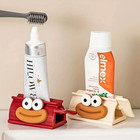 Easy-open Toothpaste Dispenser     Cute Large-mouth Manual Bathroom Holder