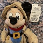 Disney World Frontierland Mickey Mouse Bean Bag Plush Stuffed Vintage Toy W Tags