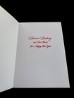 1 Vtg American Artists Group Xmas Greeting Card Frederick Wong Twin Towers Wtc
