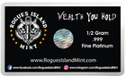 Comfortably Platinum 1 2 Gram Triangle Bar In Assay Card -prism rainbow floyd
