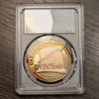 Pr68cam 1987-s Constitution Silver Proof Dollar  Pcgs Trueview- Rainbow Toned