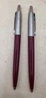 2 New Parker Jotter Ballpoint Pen Maroon Barrel  4th Quarter 2002 Usa With Box