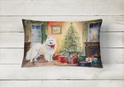 Samoyed Cozy Christmas Canvas Fabric Decorative Pillow Dac2738pw1216