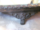 Late 1800s huge Antique Footed Mirror Plateau Display Tray silverplated 14 