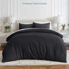 Bare Home Washed Duvet Cover Set - Ultra-soft - Premium 1800 Collection - 2 Piec