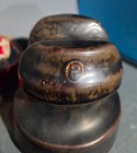 Vintage Ohio Brass Porcelain Power Insulator Telephone Telegraph Marked B