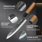 Knife Set  15-piece Kitchen Knife Set With Block Wooden German Stainless Steel