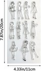 Fashion Girls Clear Stamps - Reusable Rubber Stamp For Card Making  Diy Scrapboo