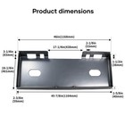1 2  Quick Tach Attachment Skid Steer Mount Plate Adapter Loader