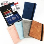 Travel Wallet Rfid Blocking Passport Holder  Pu Leather Organizer Case Cover