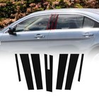 7pcs Glossy Black Pillar Post Trim Kit Compatible With Ford Taurus 2010-2019