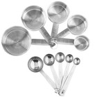 Stainless Steel Measuring Cups And Measuring Spoons 10-piece Set