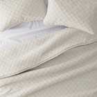 Full queen Lightweight Quilted Coverlet Set Diamond Natural