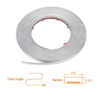 Peel And Stick Molding Trim 30ft X 0 4  Self Adhesive Wall Trim  Matte Silver