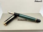 Pelikan Souveran M1000 Green Black Fountain Pen F 18k