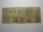  1 1861 Charleston South Carolina Sc Obsolete Currency Bank Note Bill Bank Of Sc