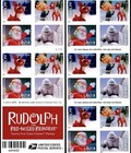 2014 Rudolph Reindeer Holiday  5 Panes 100-count Mnh