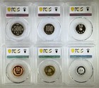 H6 1994 Japan 1 5 10 50 100 500 Yen Pcgs Pr 66 67 68 Dcam 6pcs