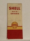 Shell Oil Ontario  Canada Road Map Travel Map 1956 Vintage