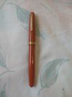Omas Extra 620 Fountain Pen Orange Color E Fine Gold Plated Nib Piston Filling 