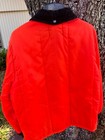 Vintage 1960s Sears Work   n Leisure Jacket Mens Large 42-44 Orange Hunting Usa 